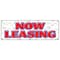 Signmission NOW LEASING BANNER SIGN for lease rent office retail space apartment apt B-72 Now Leasing - alternate 1